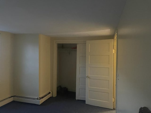 unfurnished bedroom with a closet