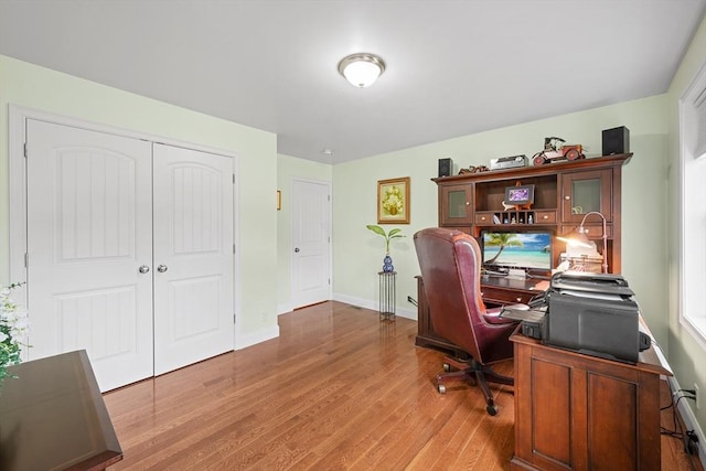 172 Orchard St, Newbury, MA 01922 - home office with wood finished floors and baseboards