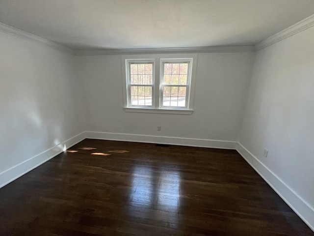 512 Lincoln St, Duxbury, MA 02332 - unfurnished room featuring crown molding and dark wood finished floors