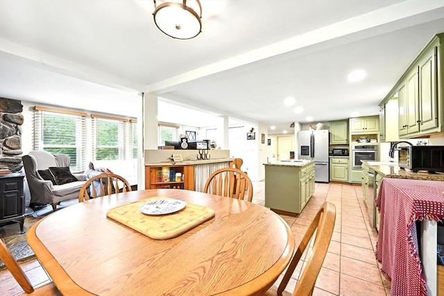 23 Westboro Rd, Upton, MA 01568 - dining space with light tile patterned floors and recessed lighting