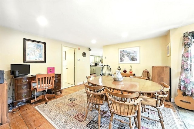 23 Westboro Rd, Upton, MA 01568 - dining area featuring light wood-type flooring and recessed lighting
