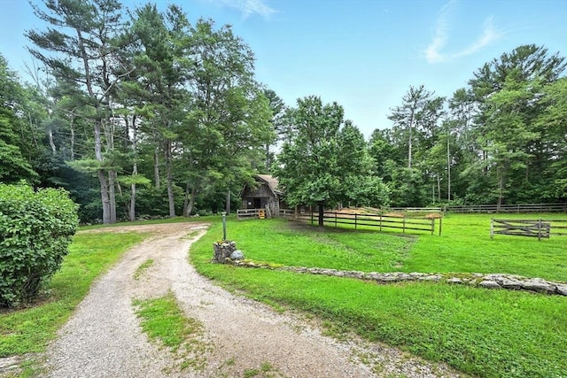 23 Westboro Rd, Upton, MA 01568 - view of dirt / gravel road with a barn
