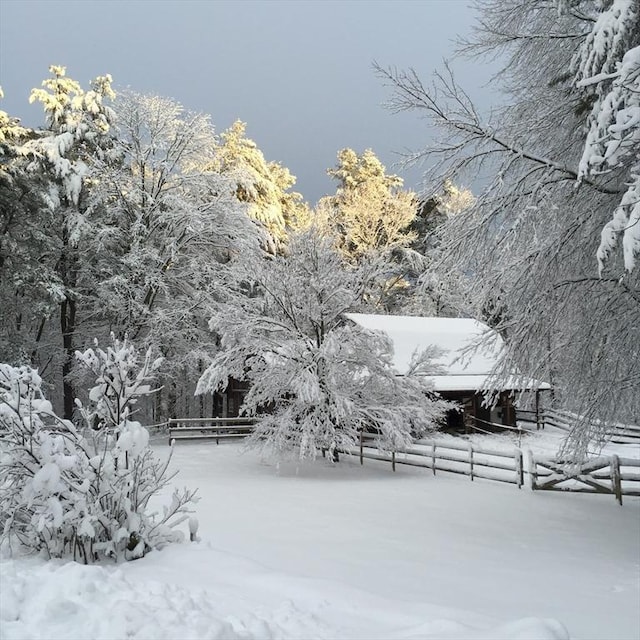 23 Westboro Rd, Upton, MA 01568 - view of yard covered in snow