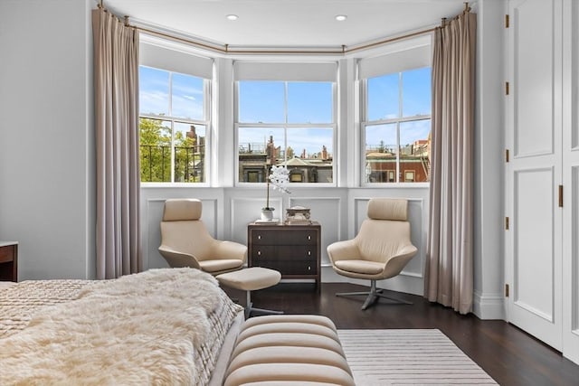 128 Marlborough St Unit 6, Boston, MA 02116 - bedroom with dark wood-type flooring and recessed lighting