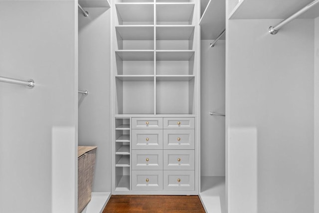 128 Marlborough St Unit 6, Boston, MA 02116 - spacious closet featuring dark wood-style floors