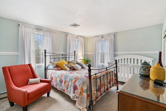 bedroom featuring carpet flooring