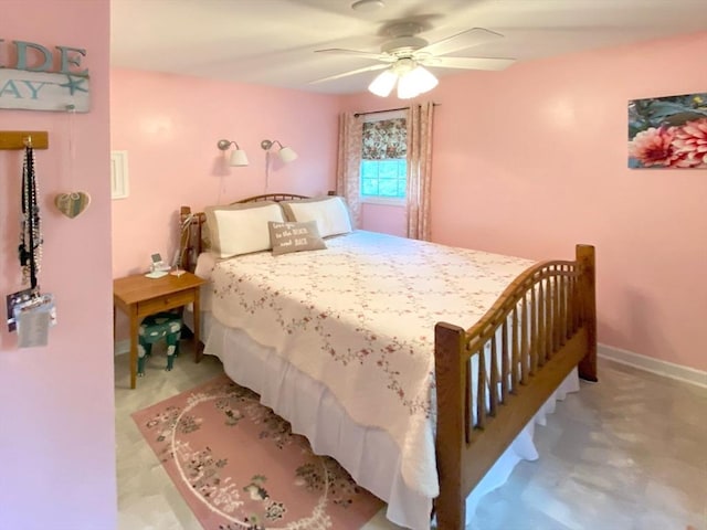 64 Porcupine Point Rd, Tolland, MA 01034 - bedroom featuring baseboards and a ceiling fan