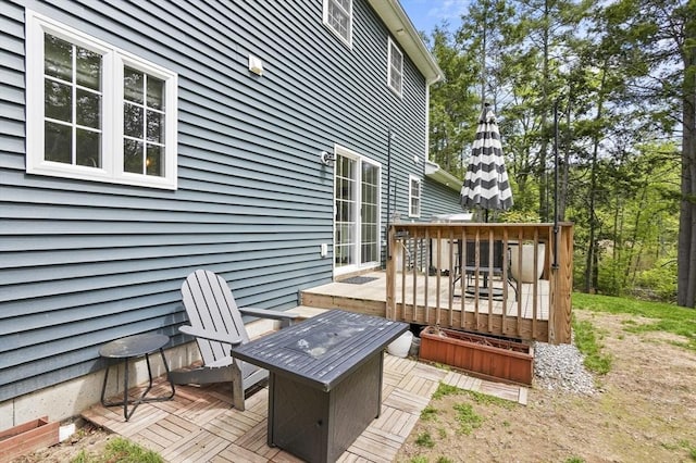 1076 King Phillip Trl, Templeton, MA 01468 - view of wooden terrace