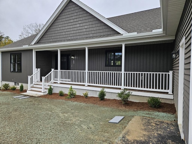 view of front of house featuring covered porch