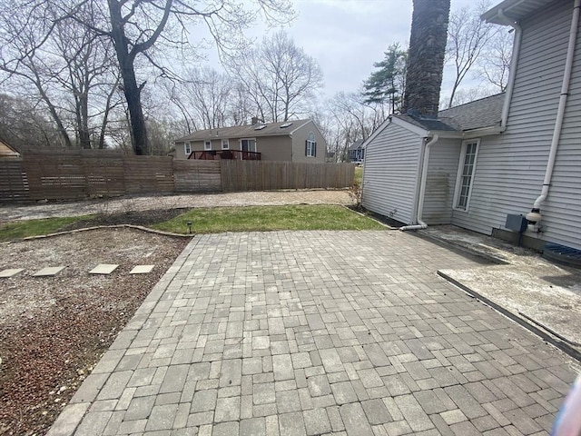 view of patio / terrace with fence