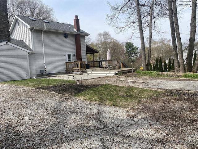 exterior space featuring a deck