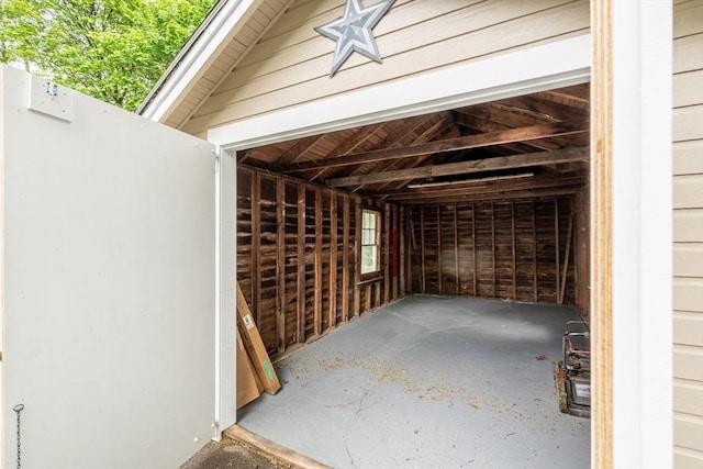 view of storage room