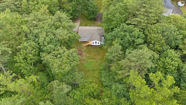 80 E St, Pepperell, MA 01463 - aerial view of property's location featuring a heavily wooded area