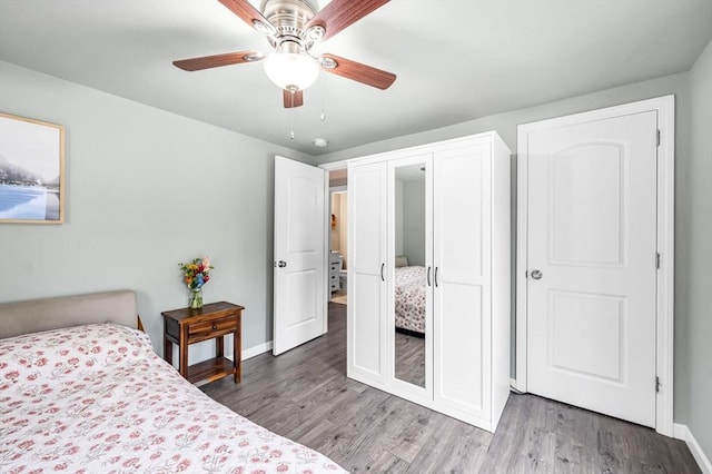 151 Labelle St, West Springfield, MA 01089 - bedroom featuring wood finished floors, baseboards, and a ceiling fan