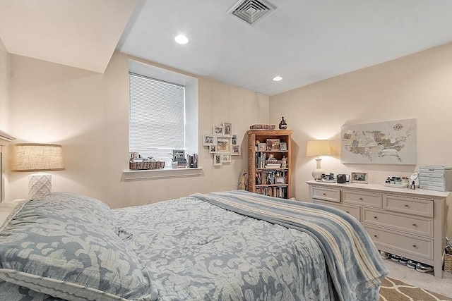 110 O St Unit 1, Boston, MA 02127 - bedroom with light carpet, visible vents, and recessed lighting