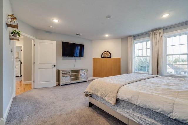 bedroom with carpet flooring