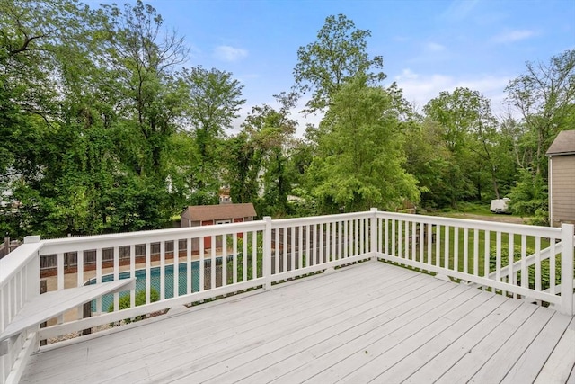 29 Hudson Ave, Southbridge, MA 01550 - wooden deck featuring an outdoor structure