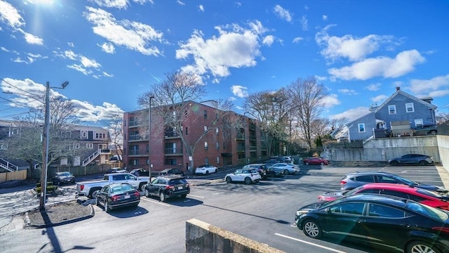 view of uncovered parking lot