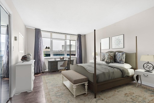 280 Boylston St Unit 511, Newton, MA 02467 - bedroom featuring wood finished floors