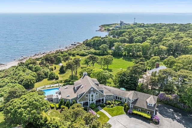 461 Wings Neck Rd, Bourne, MA 02559 - view from above of property featuring a large body of water