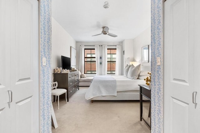 519 Harrison Ave Unit 314, Boston, MA 02118 - bedroom with carpet floors and ceiling fan
