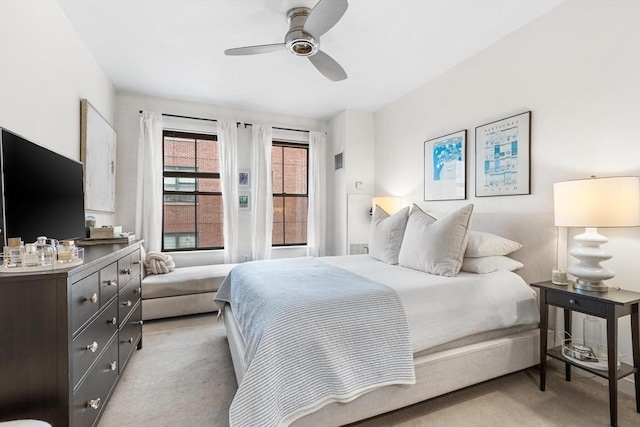 519 Harrison Ave Unit 314, Boston, MA 02118 - bedroom featuring light colored carpet and a ceiling fan