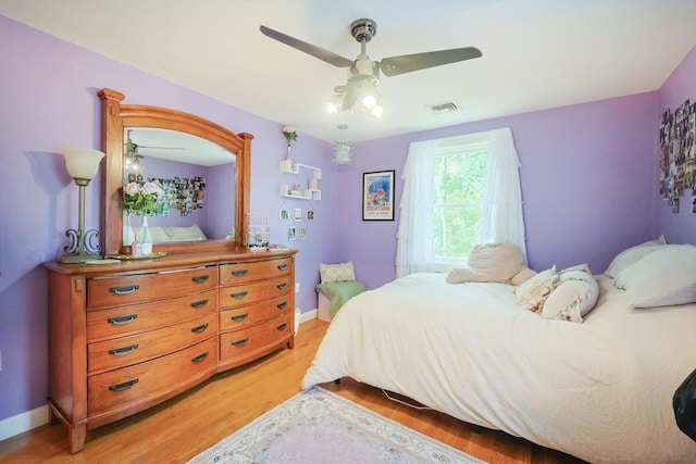 211 Hayden Rowe St, Hopkinton, MA 01748 - bedroom with light wood-type flooring and ceiling fan