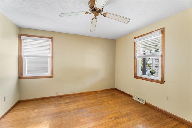 76 N Main St, Bellingham, MA 02019 - unfurnished room featuring light wood-type flooring, baseboards, and ceiling fan