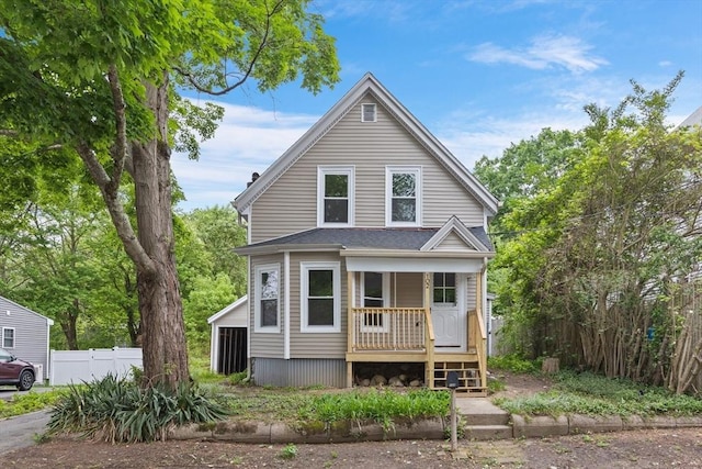 102 Hancock St, Whitman, MA 02382 - view of front of property featuring a porch