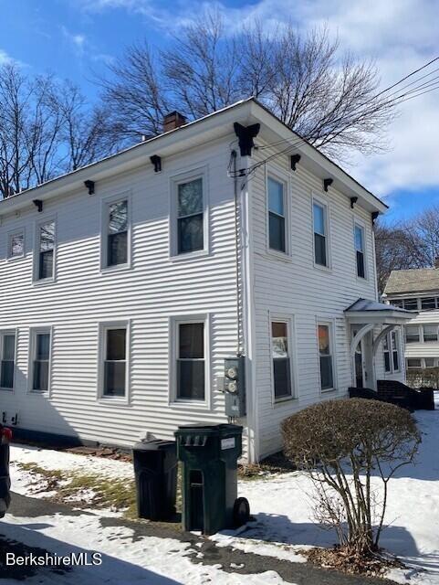 view of snowy exterior