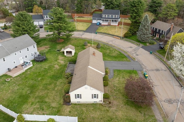 birds eye view of property featuring a residential view