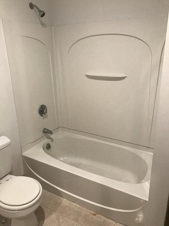 531 Main St Unit 203, Worcester, MA 01608 - bathroom with toilet,  shower combination, and tile patterned floors