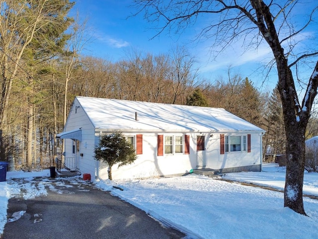 view of ranch-style home