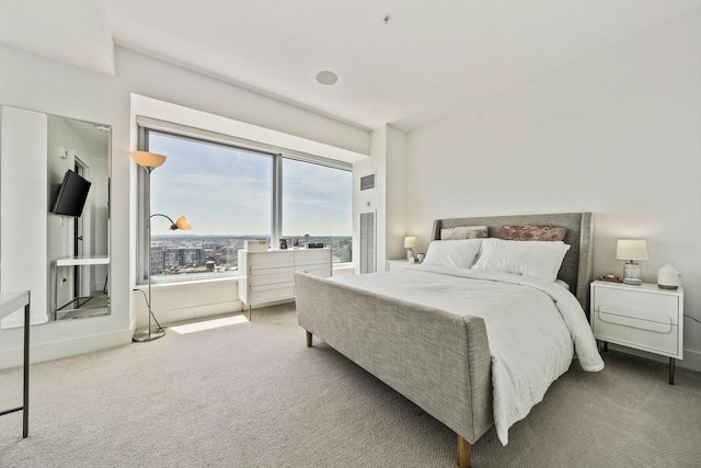 bedroom with carpet floors