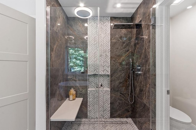 122 Charles St, Reading, MA 01867 - full bath with toilet and a shower stall