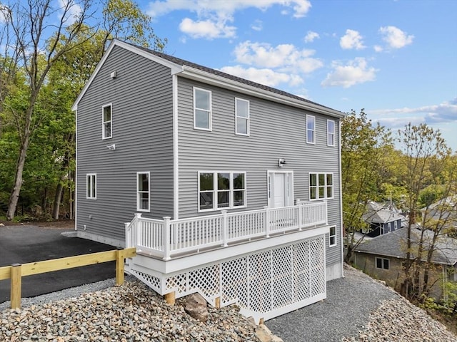 17 Upland Rd, Lynn, MA 01902 - rear view of property featuring a wooden deck