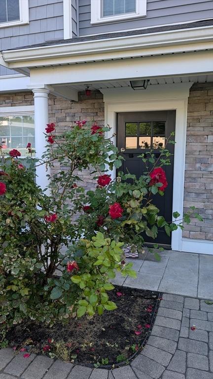 2 Mitchell Ln Unit B, Weymouth, MA 02190 - entrance to property with brick siding