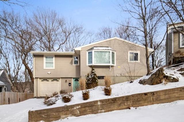 view of front of house featuring a garage