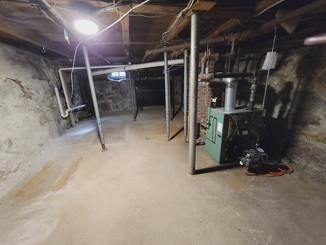 view of basement