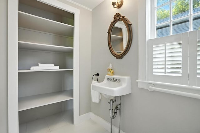 14 Wadsworth Ln, Duxbury, MA 02332 - bathroom featuring tile patterned floors and baseboards