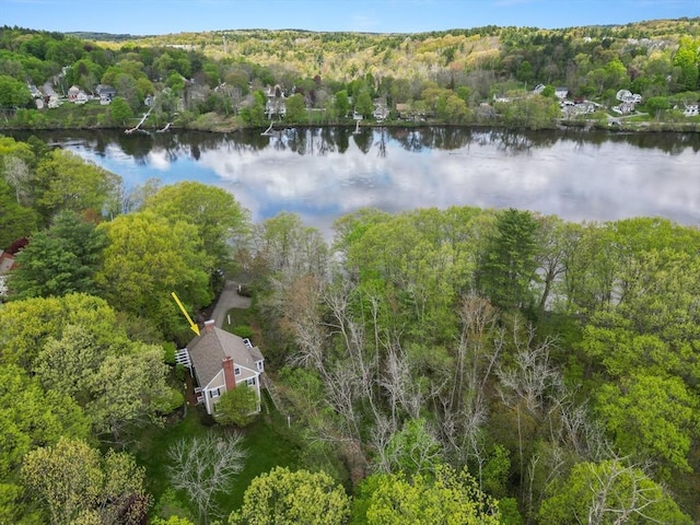 151 River Rd, West Newbury, MA 01985 - aerial view of a forest and a large body of water