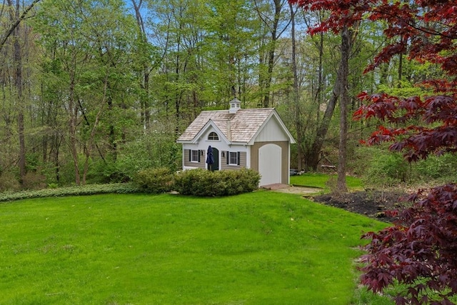 151 River Rd, West Newbury, MA 01985 - view of shed with a forest view