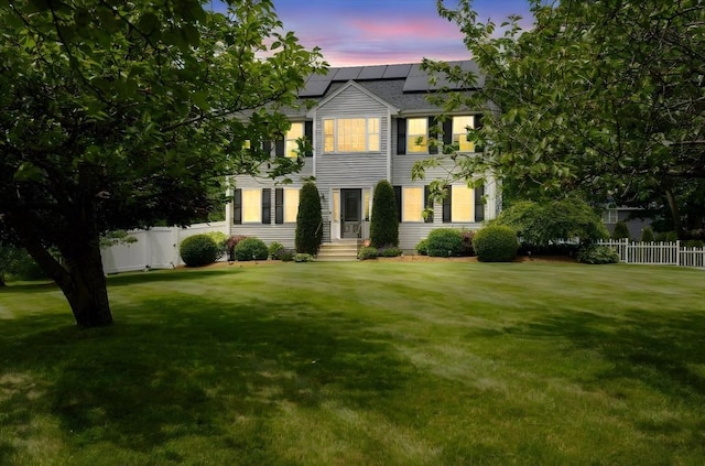 1380 Newman Ave, Seekonk, MA 02771 - view of front of house featuring roof mounted solar panels