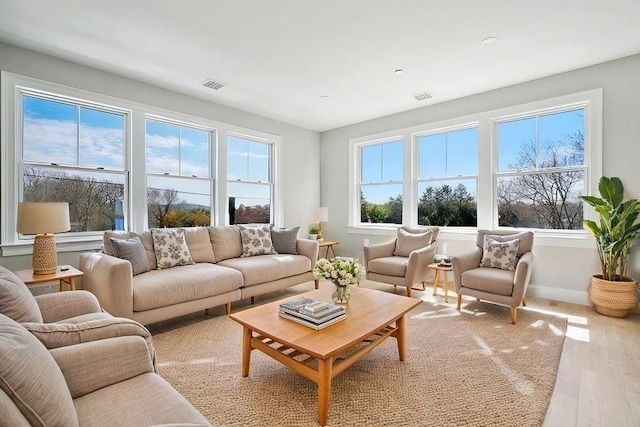 sunroom / solarium with a healthy amount of sunlight