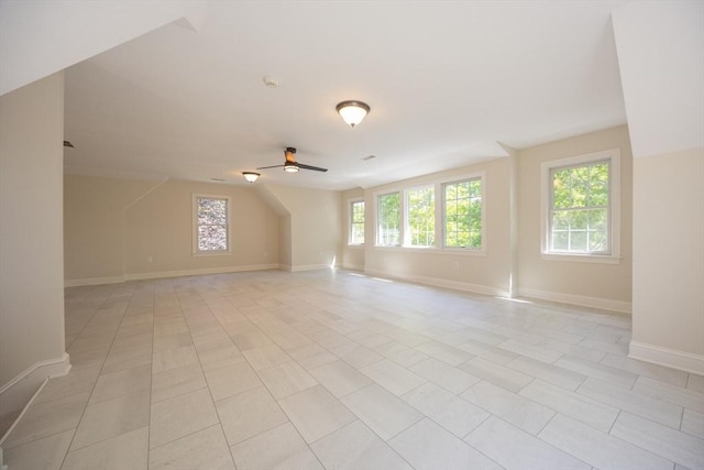 2 Pine Ridge Ln, Mattapoisett, MA 02739 - unfurnished room featuring ceiling fan, light tile patterned floors, baseboards, and a smoke detector