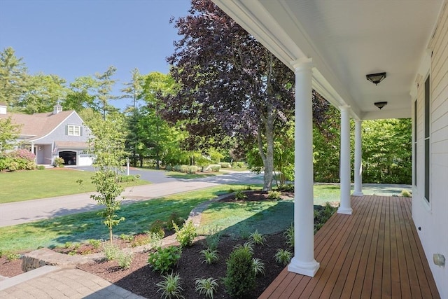 2 Pine Ridge Ln, Mattapoisett, MA 02739 - view of grassy yard with covered porch