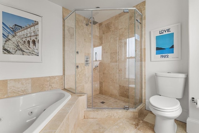17 Atlantic St, Boston, MA 02127 - full bathroom with toilet, a tub with jets, and a stall shower