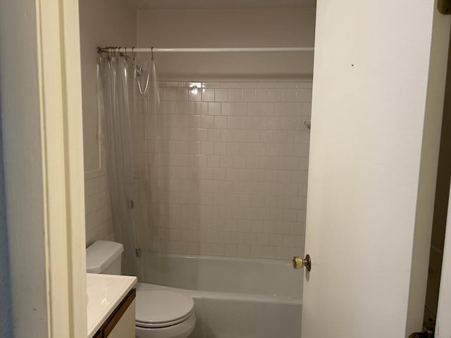 188 Swanson Rd Unit 331, Boxborough, MA 01719 - bathroom featuring vanity, toilet, and shower / bath combo with shower curtain