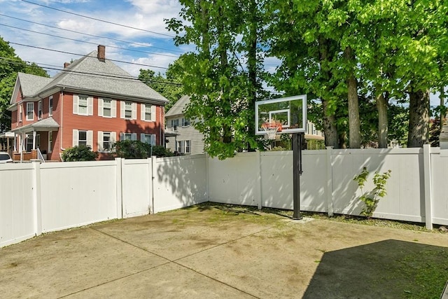 view of sport court