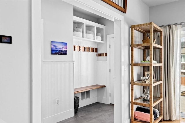 mudroom featuring visible vents